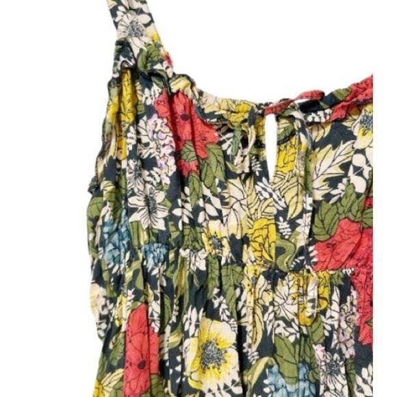 Natural Life Elizabeth Floral Poppy Women’s Maxi Dress Size Small Boho Hippie B4 - Picture 8 of 15